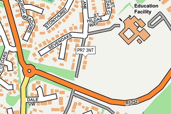 PR7 3NT map - OS OpenMap – Local (Ordnance Survey)