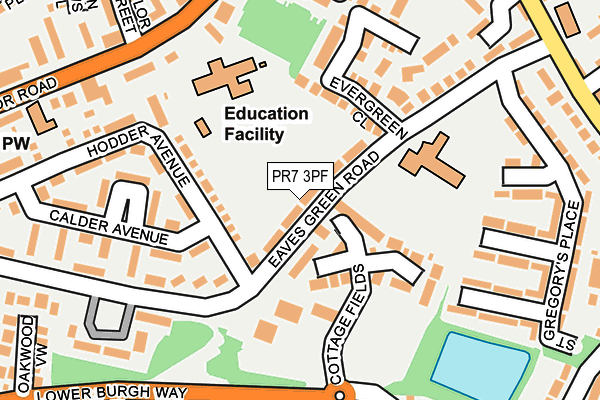 PR7 3PF map - OS OpenMap – Local (Ordnance Survey)
