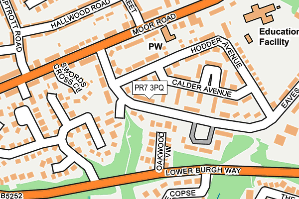 PR7 3PQ map - OS OpenMap – Local (Ordnance Survey)