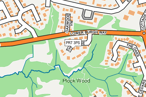 PR7 3PS map - OS OpenMap – Local (Ordnance Survey)