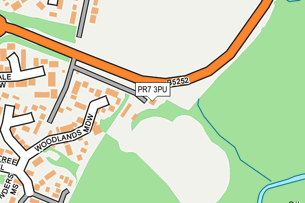 PR7 3PU map - OS OpenMap – Local (Ordnance Survey)