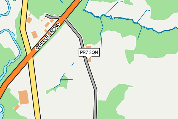 PR7 3QN map - OS OpenMap – Local (Ordnance Survey)