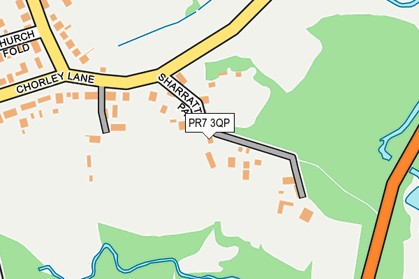 PR7 3QP map - OS OpenMap – Local (Ordnance Survey)