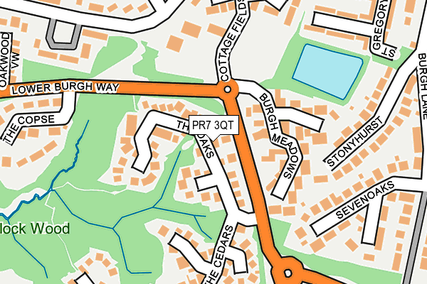 PR7 3QT map - OS OpenMap – Local (Ordnance Survey)