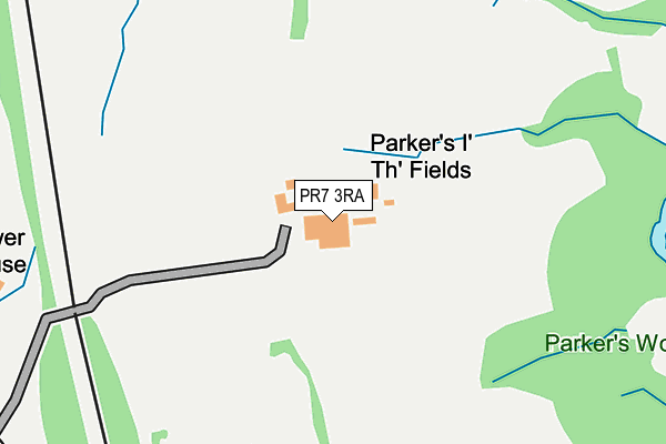 PR7 3RA map - OS OpenMap – Local (Ordnance Survey)