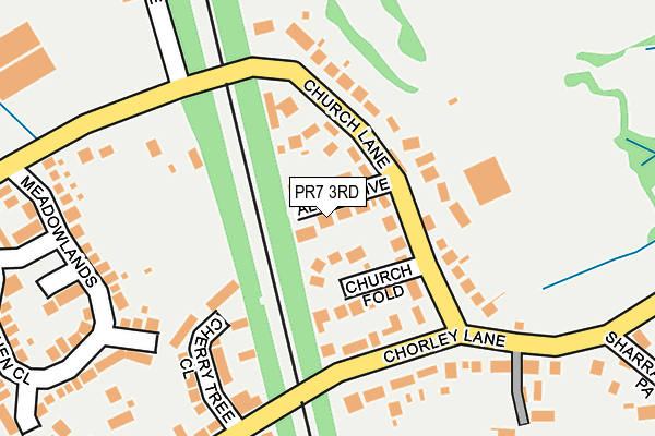 PR7 3RD map - OS OpenMap – Local (Ordnance Survey)