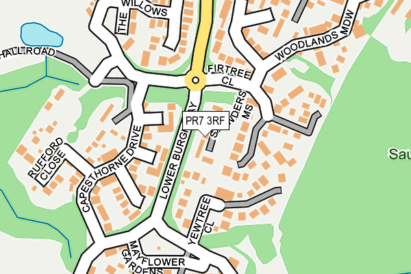 PR7 3RF map - OS OpenMap – Local (Ordnance Survey)