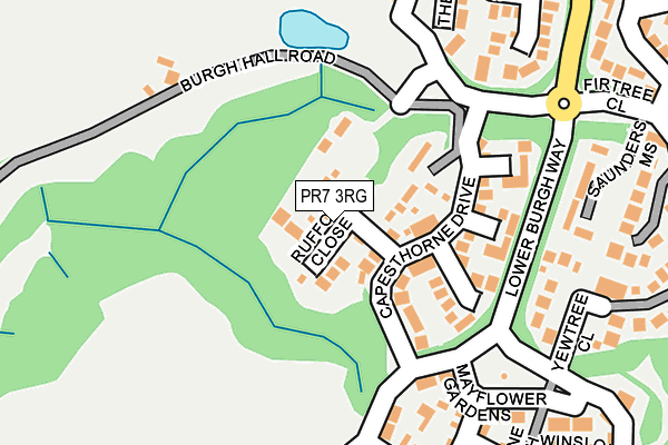 PR7 3RG map - OS OpenMap – Local (Ordnance Survey)