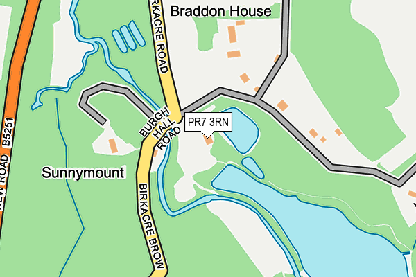 PR7 3RN map - OS OpenMap – Local (Ordnance Survey)