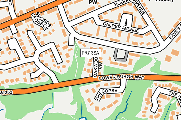 PR7 3SA map - OS OpenMap – Local (Ordnance Survey)