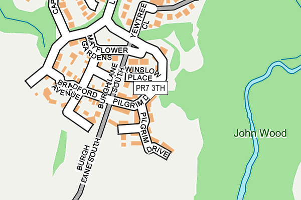 PR7 3TH map - OS OpenMap – Local (Ordnance Survey)