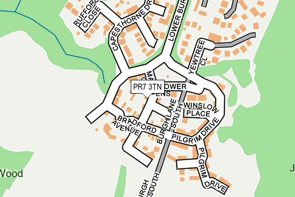 PR7 3TN map - OS OpenMap – Local (Ordnance Survey)