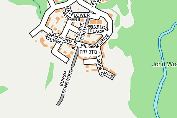 PR7 3TQ map - OS OpenMap – Local (Ordnance Survey)