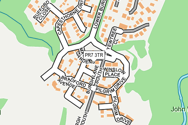 PR7 3TR map - OS OpenMap – Local (Ordnance Survey)