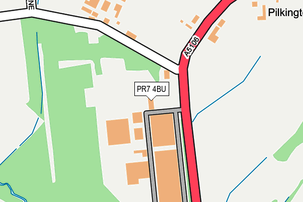 PR7 4BU map - OS OpenMap – Local (Ordnance Survey)