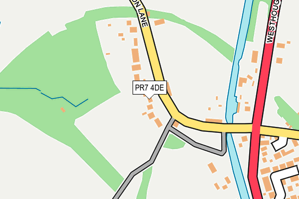 PR7 4DE map - OS OpenMap – Local (Ordnance Survey)