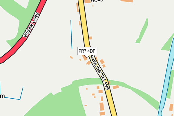 PR7 4DF map - OS OpenMap – Local (Ordnance Survey)