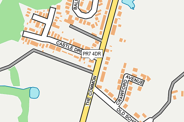 PR7 4DR map - OS OpenMap – Local (Ordnance Survey)