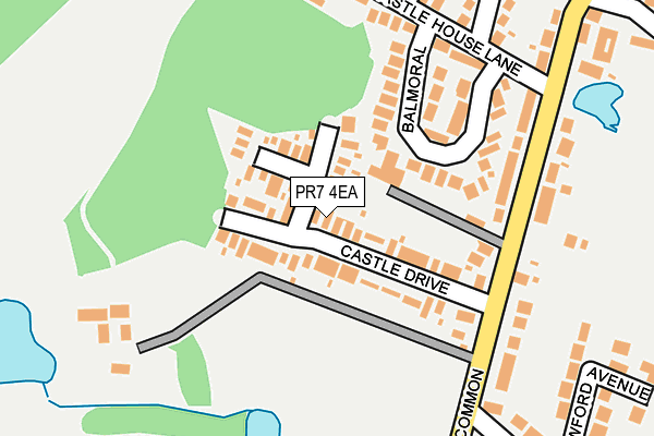 PR7 4EA map - OS OpenMap – Local (Ordnance Survey)