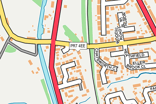 PR7 4EE map - OS OpenMap – Local (Ordnance Survey)