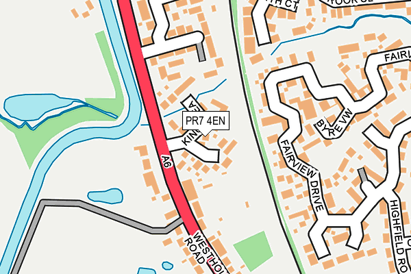 PR7 4EN map - OS OpenMap – Local (Ordnance Survey)