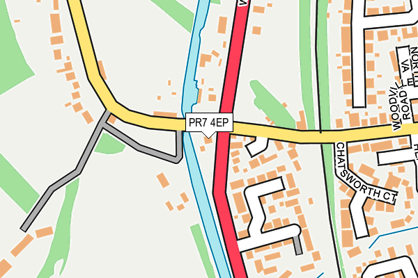 PR7 4EP map - OS OpenMap – Local (Ordnance Survey)