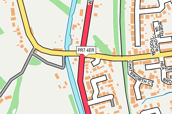 PR7 4ER map - OS OpenMap – Local (Ordnance Survey)
