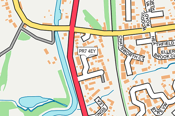 PR7 4EY map - OS OpenMap – Local (Ordnance Survey)