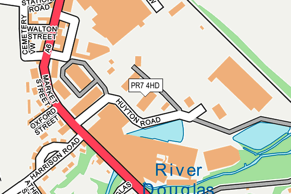 PR7 4HD map - OS OpenMap – Local (Ordnance Survey)