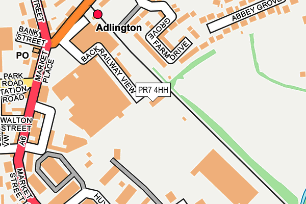 PR7 4HH map - OS OpenMap – Local (Ordnance Survey)