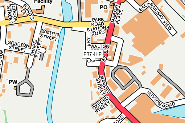PR7 4HP map - OS OpenMap – Local (Ordnance Survey)