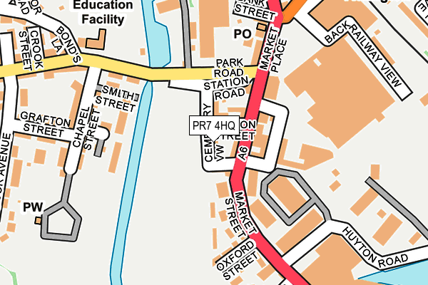 PR7 4HQ map - OS OpenMap – Local (Ordnance Survey)