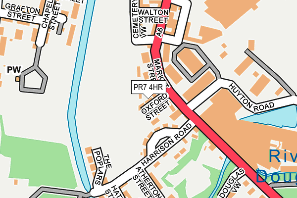 PR7 4HR map - OS OpenMap – Local (Ordnance Survey)