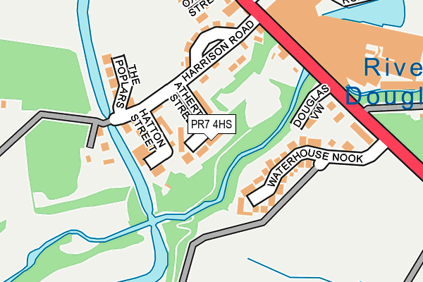 PR7 4HS map - OS OpenMap – Local (Ordnance Survey)