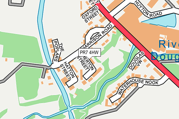 PR7 4HW map - OS OpenMap – Local (Ordnance Survey)