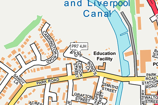 PR7 4JH map - OS OpenMap – Local (Ordnance Survey)