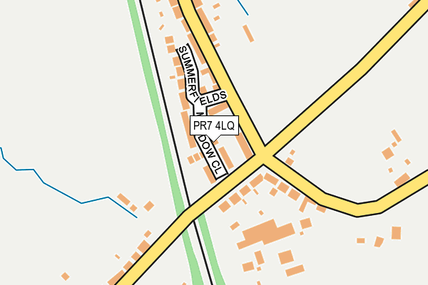 PR7 4LQ map - OS OpenMap – Local (Ordnance Survey)