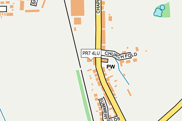 PR7 4LU map - OS OpenMap – Local (Ordnance Survey)