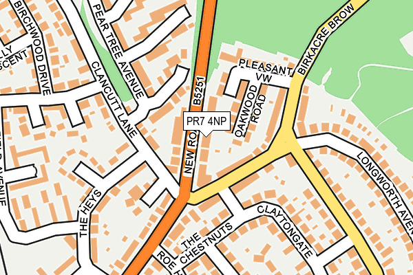 PR7 4NP map - OS OpenMap – Local (Ordnance Survey)