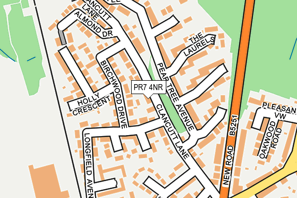 PR7 4NR map - OS OpenMap – Local (Ordnance Survey)