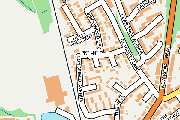 PR7 4NT map - OS OpenMap – Local (Ordnance Survey)