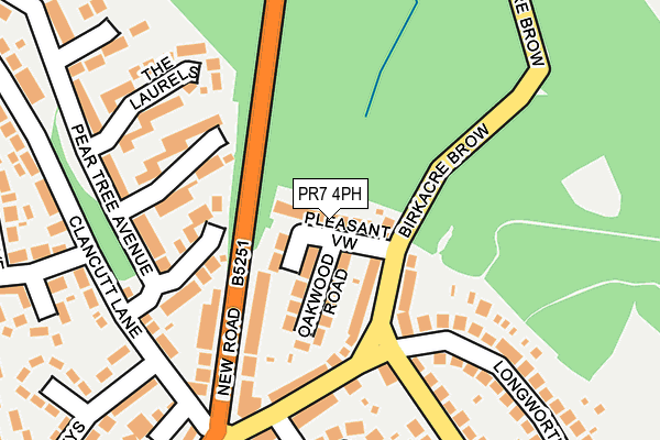 PR7 4PH map - OS OpenMap – Local (Ordnance Survey)