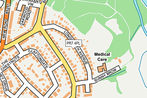 PR7 4PL map - OS OpenMap – Local (Ordnance Survey)