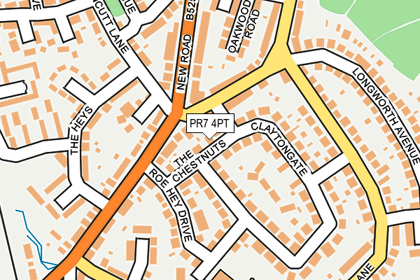 PR7 4PT map - OS OpenMap – Local (Ordnance Survey)