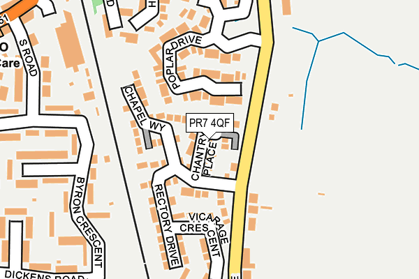 PR7 4QF map - OS OpenMap – Local (Ordnance Survey)
