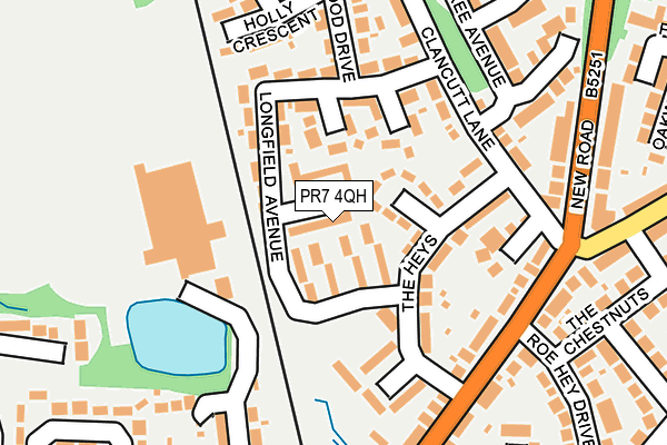 PR7 4QH map - OS OpenMap – Local (Ordnance Survey)