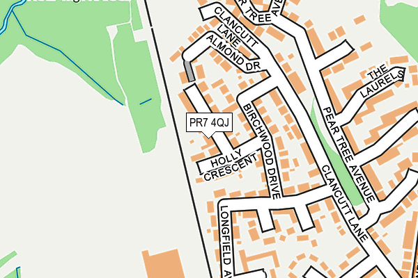 PR7 4QJ map - OS OpenMap – Local (Ordnance Survey)
