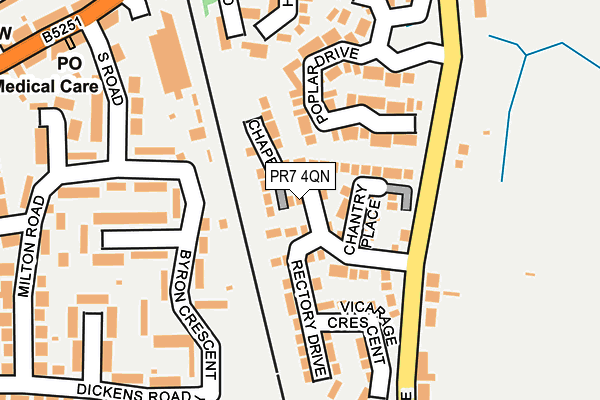 PR7 4QN map - OS OpenMap – Local (Ordnance Survey)