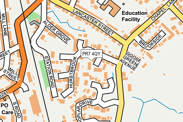 Map of ROSCOE ENGINEERING (COPPULL) LTD at local scale