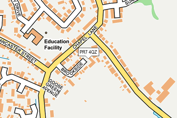 PR7 4QZ map - OS OpenMap – Local (Ordnance Survey)